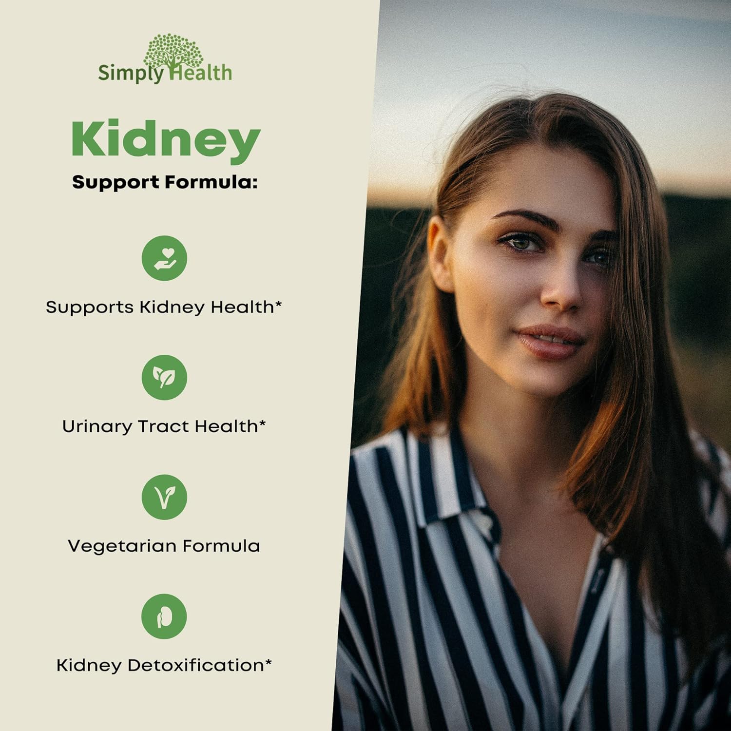 Organic Cranberry Kidney Cleanse Supplement - Supports Bladder & Urinary Tract Health - Natural Detox for Men & Women - GMP Certified - 60 Capsules