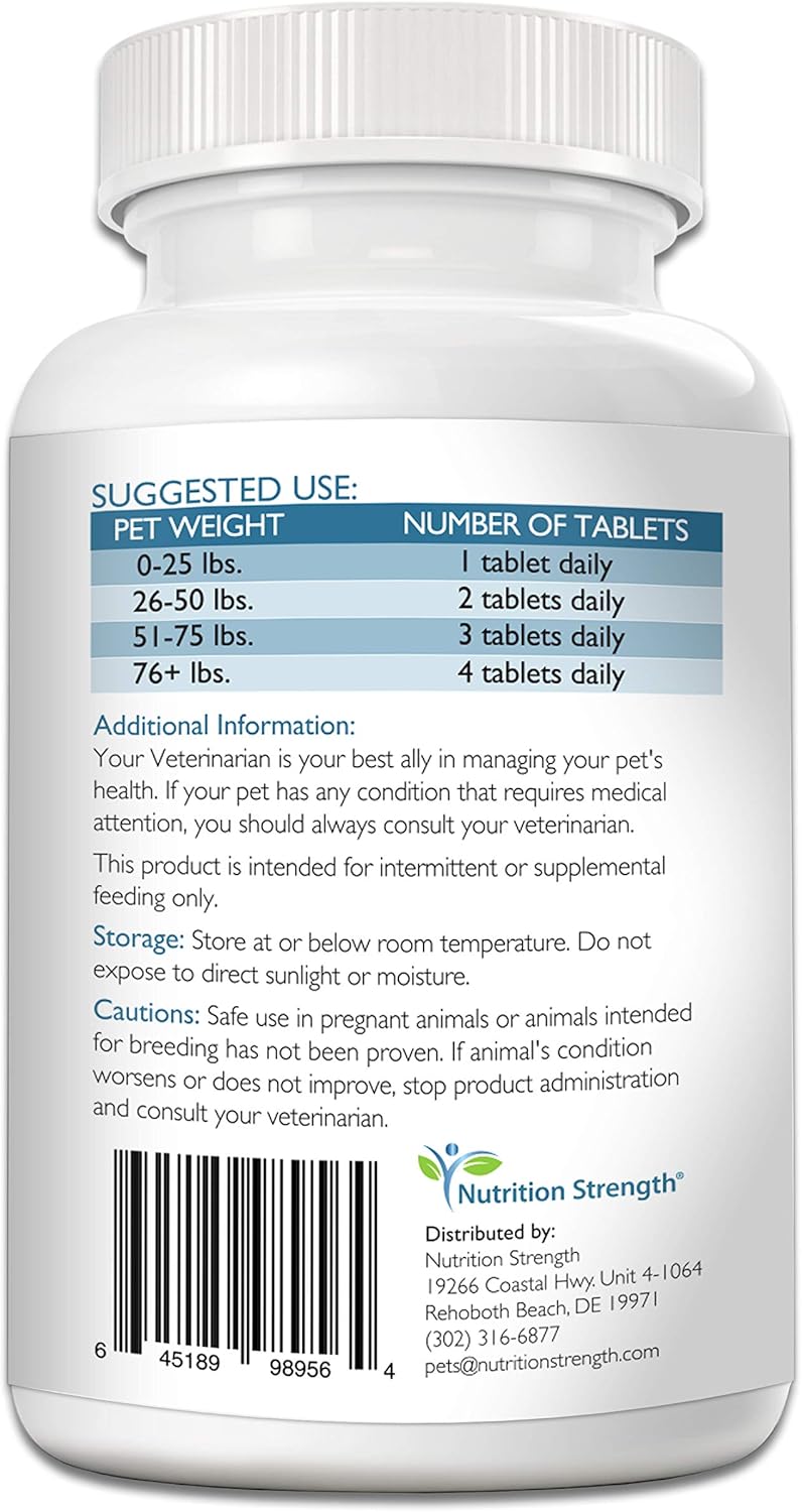 Organic Cranberry Kidney Support Chewable Tablets for Dogs with Immune and Digestive Health - 120 Count