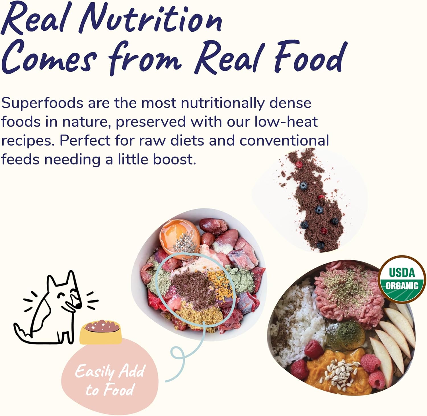 Organic Cranberry Supplement Powder for Dogs & Cats - Boost Immunity & Bladder Health - Natural Formula with Blueberry & Coconut - Small 4oz - Made in USA