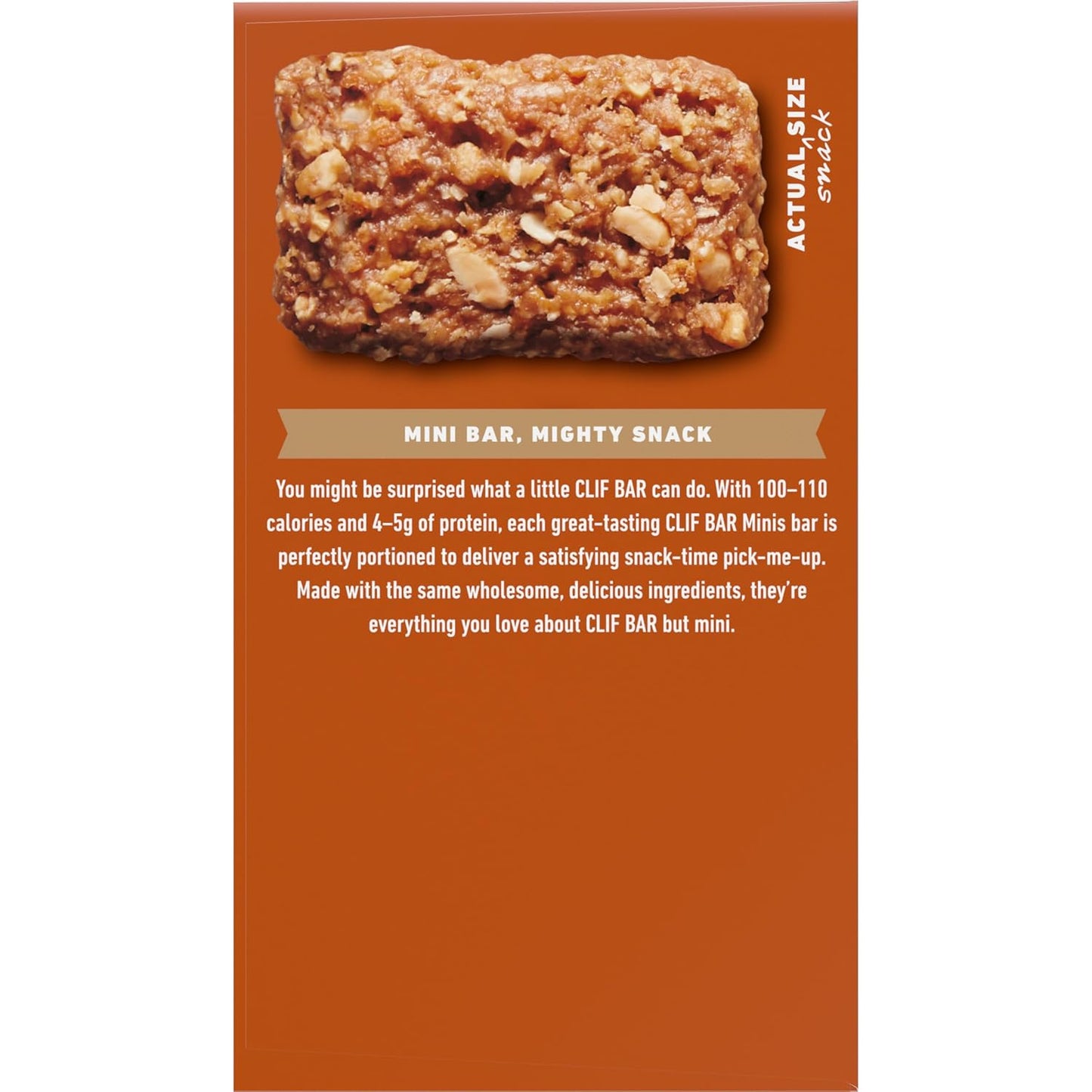 Organic Crunchy Peanut Butter Clif Bar Minis - 5g Protein - Non-GMO - Plant Based Energy Bars (20 Pack)
