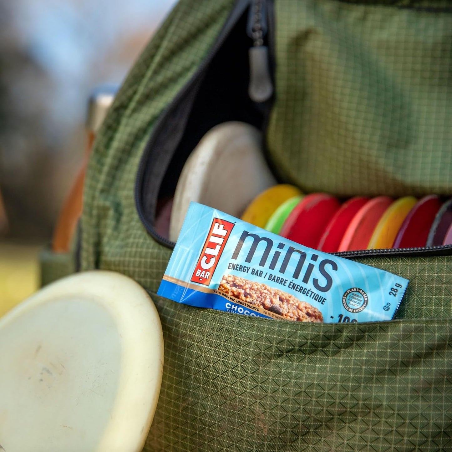 Organic Crunchy Peanut Butter Clif Bar Minis - 5g Protein - Non-GMO - Plant Based Energy Bars (20 Pack)