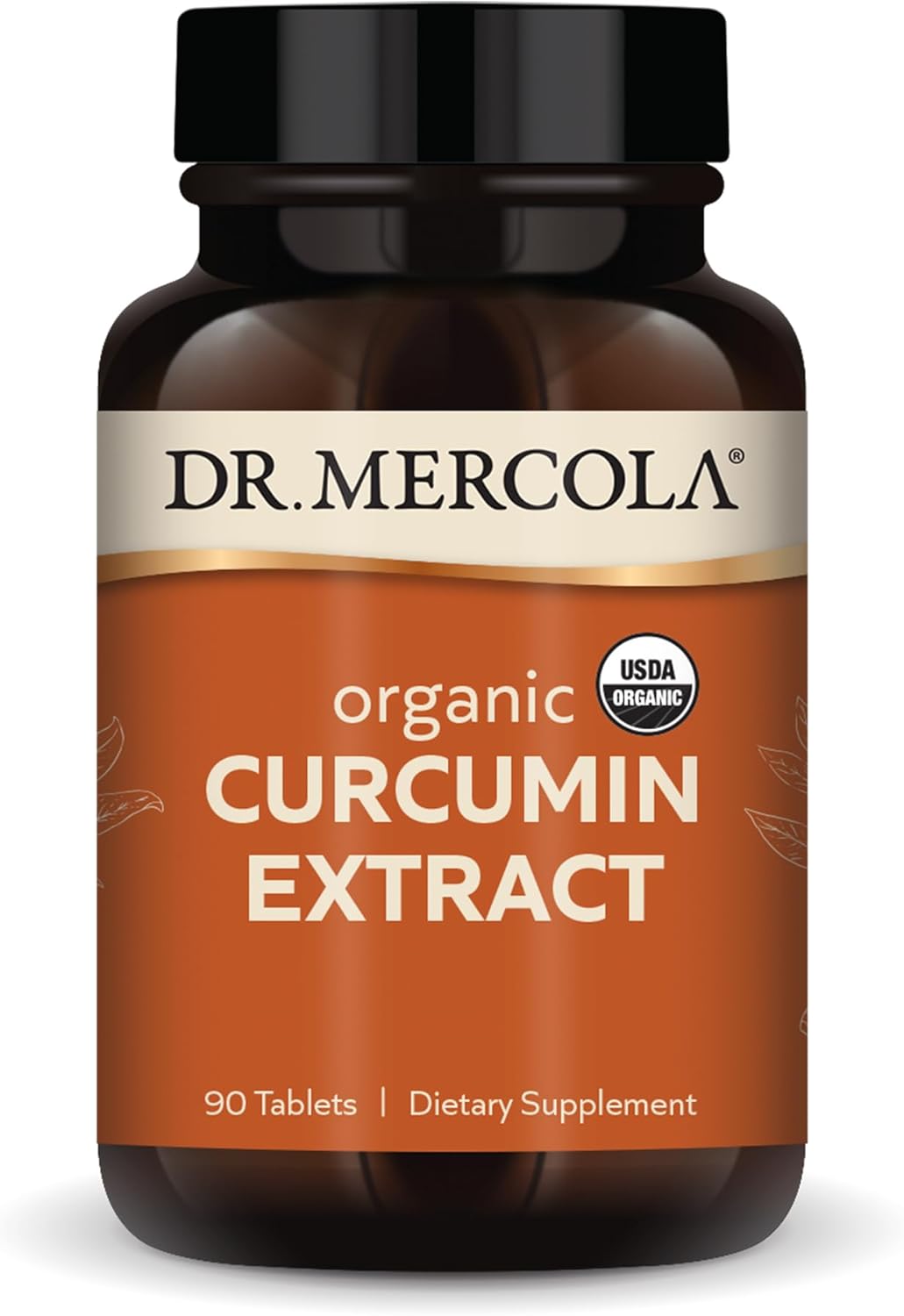 Organic Curcumin Extract Dietary Supplement - Dr. Mercola, 90 Tablets, Non-GMO, Certified USDA Organic, Promotes Healthy Inflammatory Response