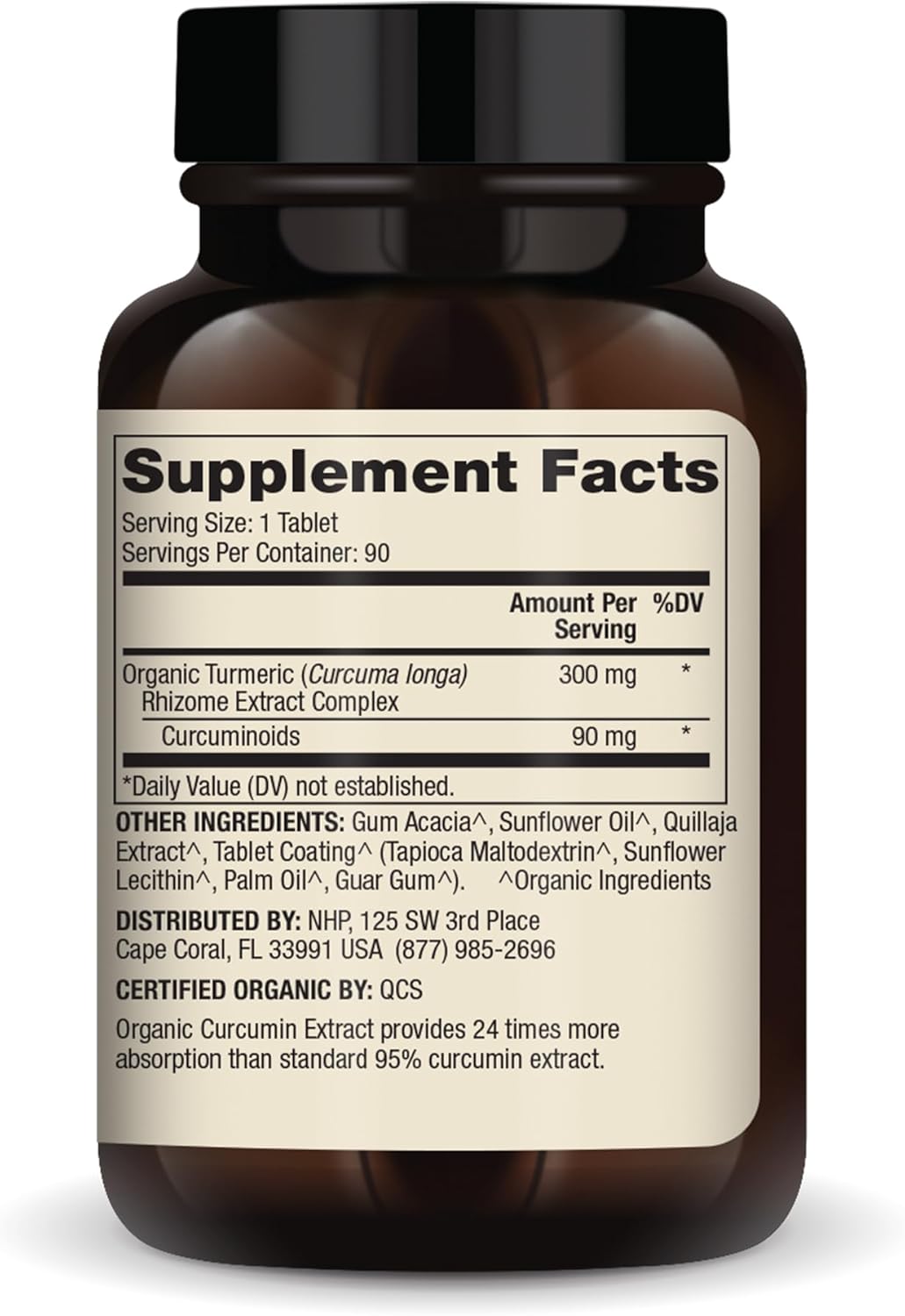 Organic Curcumin Extract Dietary Supplement - Dr. Mercola, 90 Tablets, Non-GMO, Certified USDA Organic, Promotes Healthy Inflammatory Response