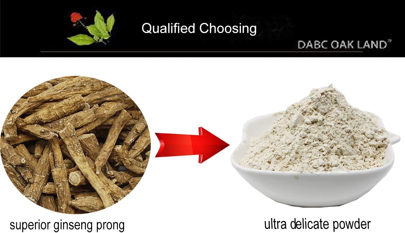 Organic DABC Oak Land Dol Root Powder with Ginseng Extract Powder - 8oz (227g) Pack