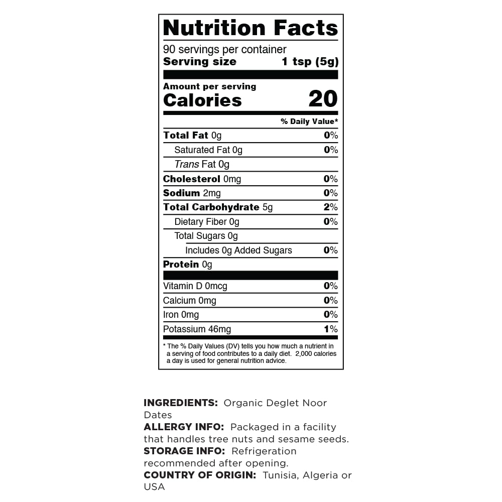 Organic Date Sugar by Terrasoul Superfoods: 1 Lb Pack - Low Glycemic Index, Unrefined, Rich in Trace Minerals