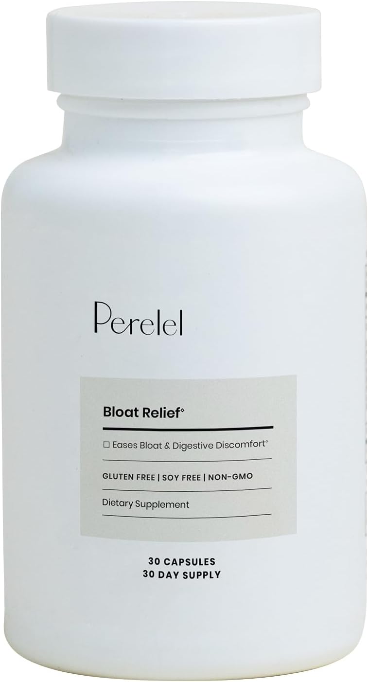 Organic Digestive Health Supplement for Gut & Stomach Relief - Non-GMO Botanical Blend with Fennel, Ginger, Peppermint - Gluten, Soy, Dairy-Free - 30 Pills