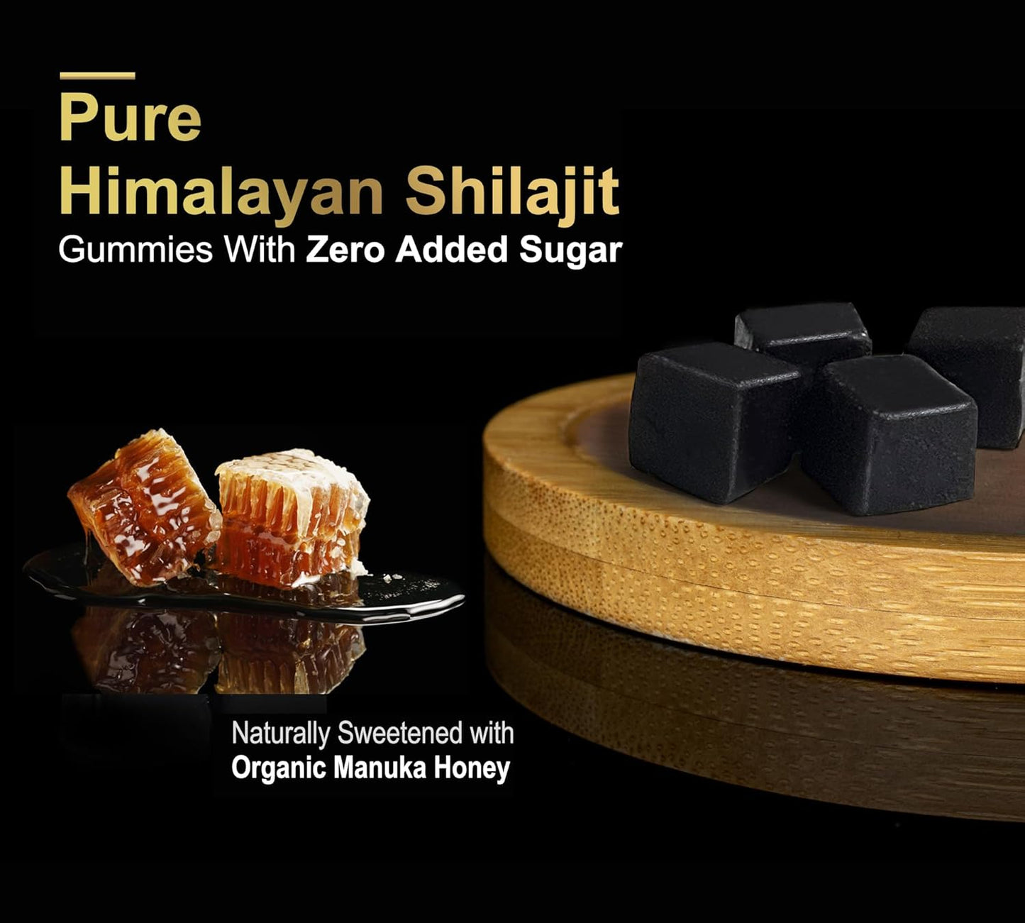 Organic DLNIA Shilajit Gummies with Ashwagandha, Sea Moss, Turmeric - Vegan Himalayan Shilajit Supplement for Immune Support & Overall Health