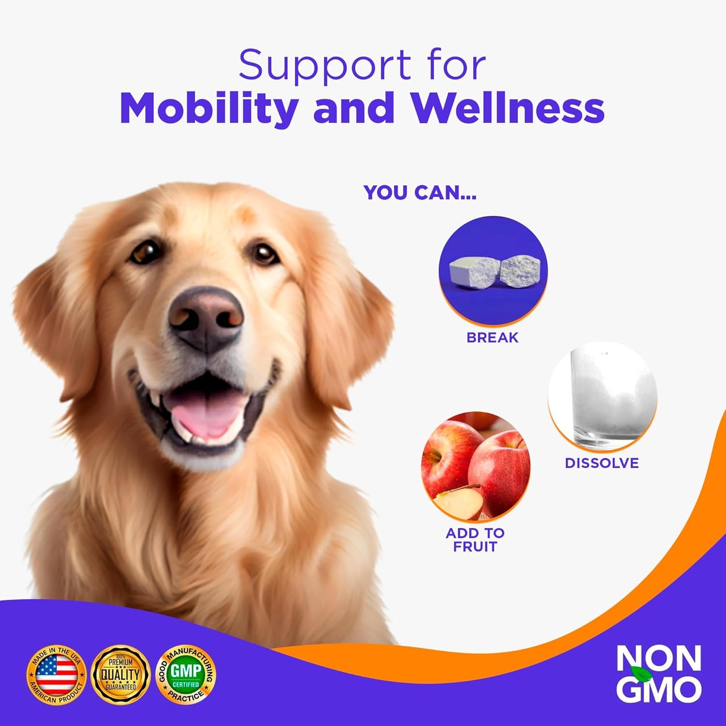 Organic Dog UTI Incontinence Supplement with Cranberry & Antioxidants - Bladder Control for Dogs - 120 Tablets, USA Made