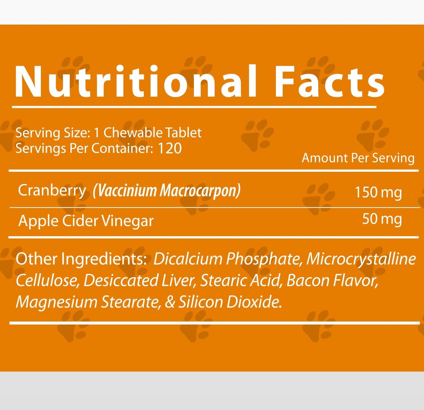 Organic Dog UTI Incontinence Supplement with Cranberry & Antioxidants - Bladder Control for Dogs - 120 Tablets, USA Made
