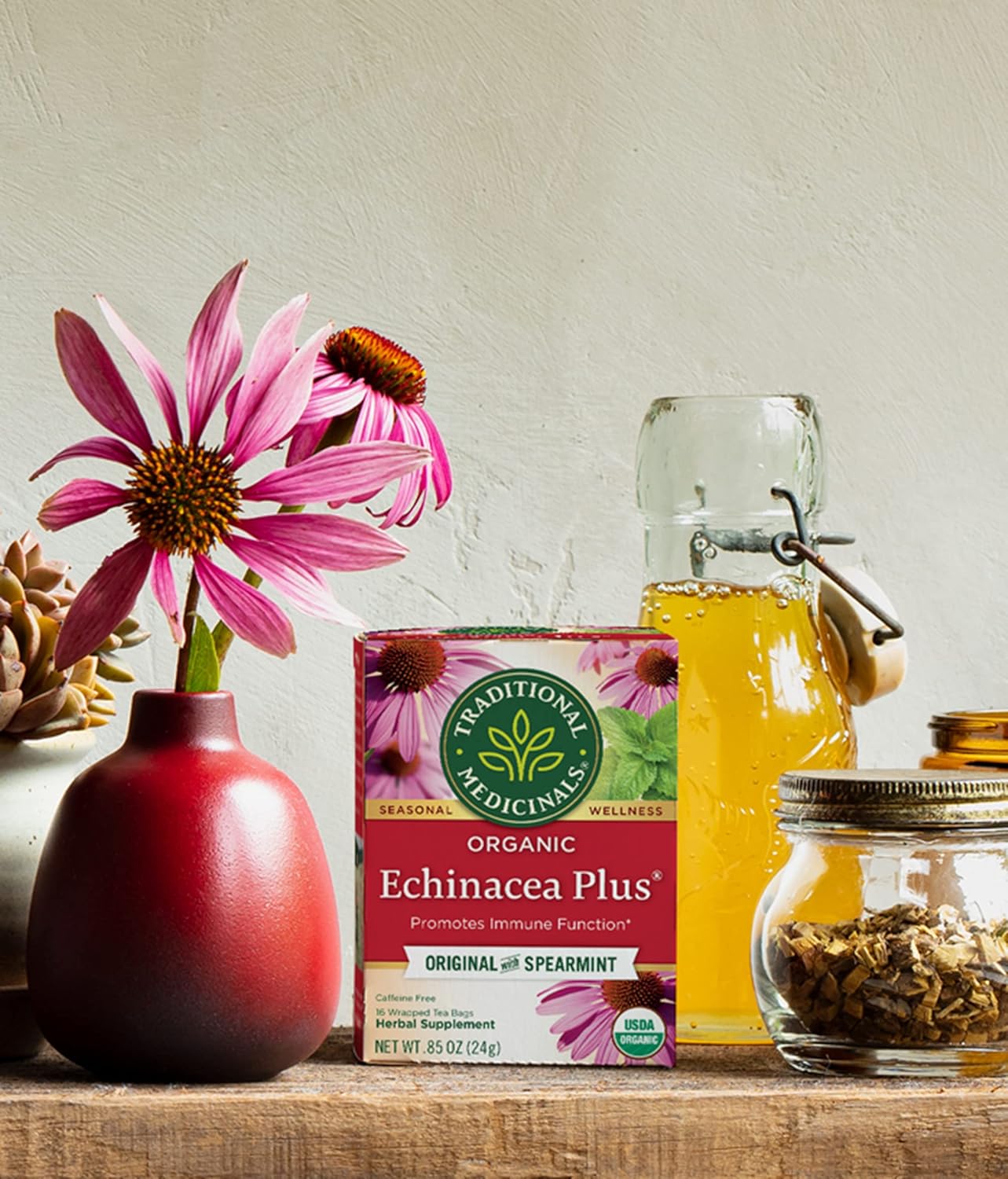 Organic Echinacea Plus Tea Bags - Traditional Medicinals (16 Count)