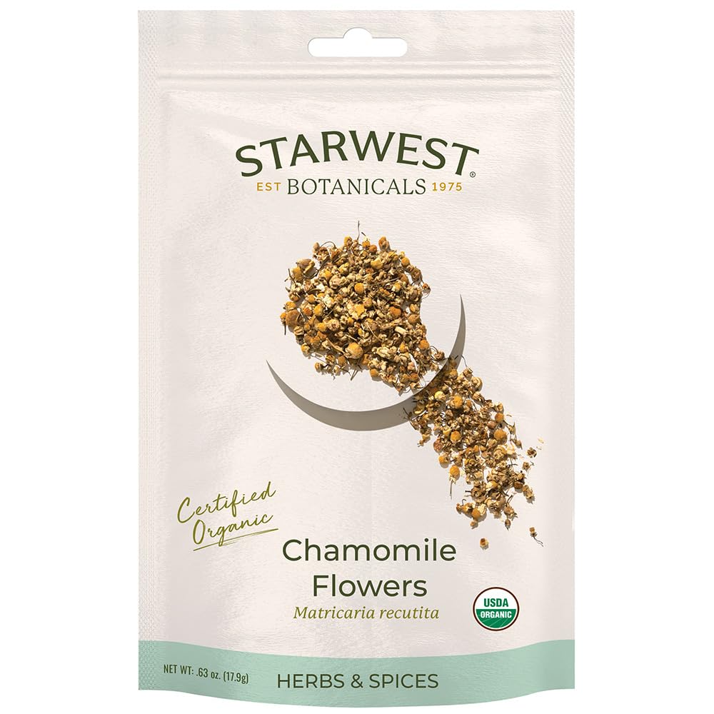 Organic Eco-Friendly Chamomile Flowers by Starwest Botanicals - .63 oz