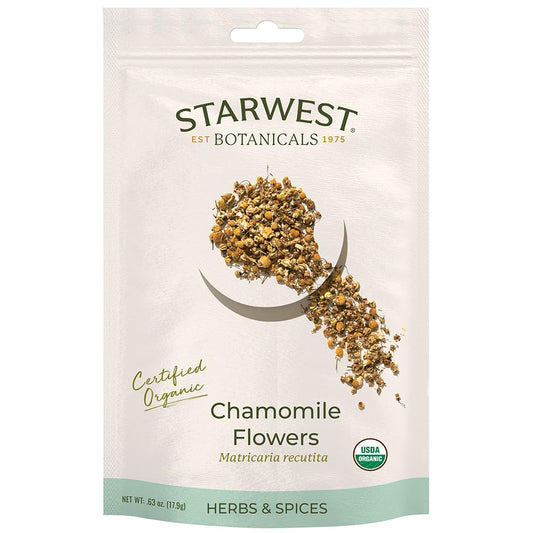 Organic Eco-Friendly Chamomile Flowers by Starwest Botanicals - .63 oz