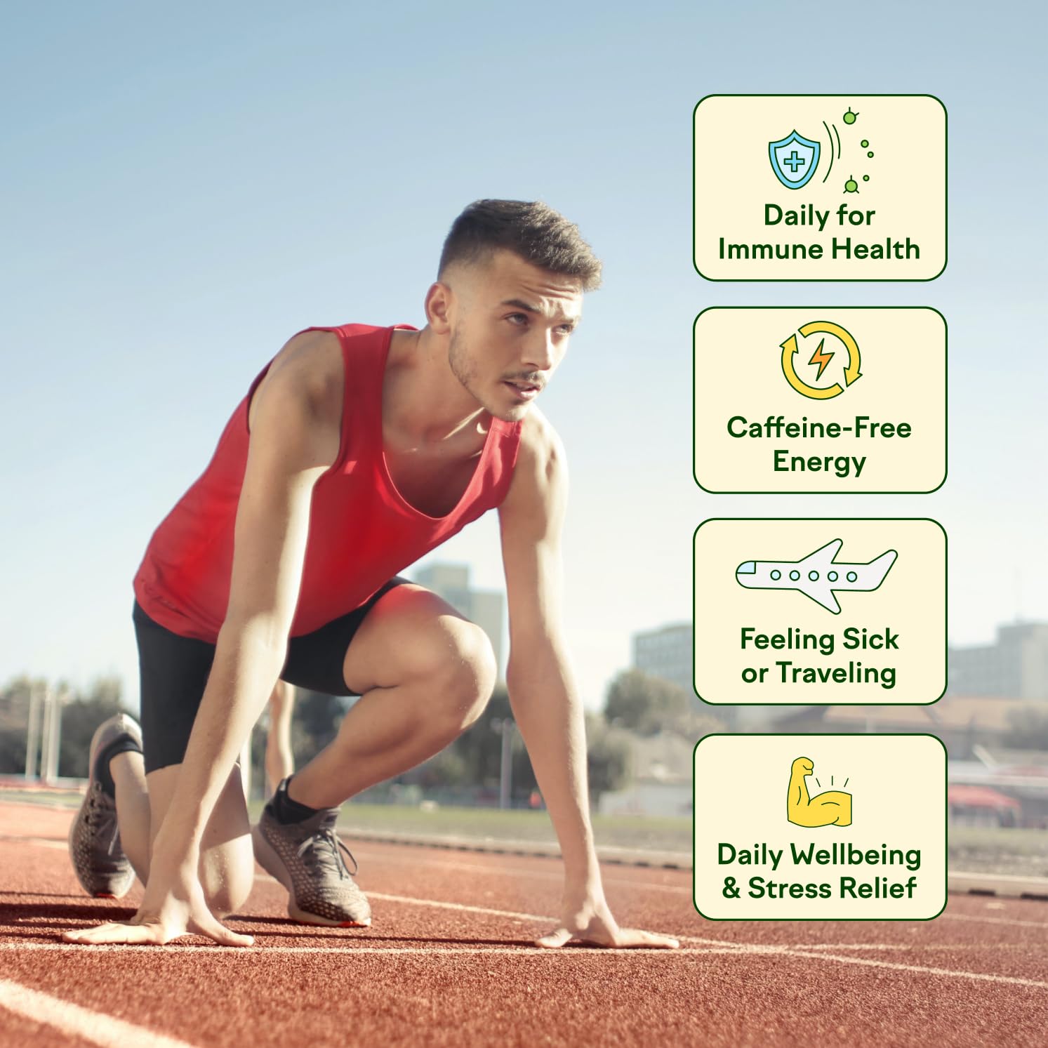 Organic Elderberry Immunity Drink Mix Powder with Vitamin C, A, B, D, E & Zinc - Vegan, Non GMO, Zero Sugar - Peach Lemonade Flavor, 30 Servings