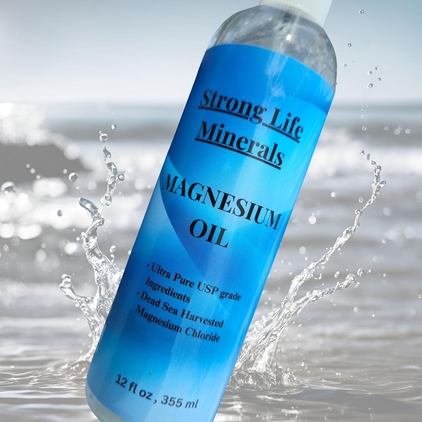 Organic Extra Strength Magnesium Body Spray Made in USA - Compare to Seven Minerals and Ancient Minerals - Life-Changing Power of Magnesium