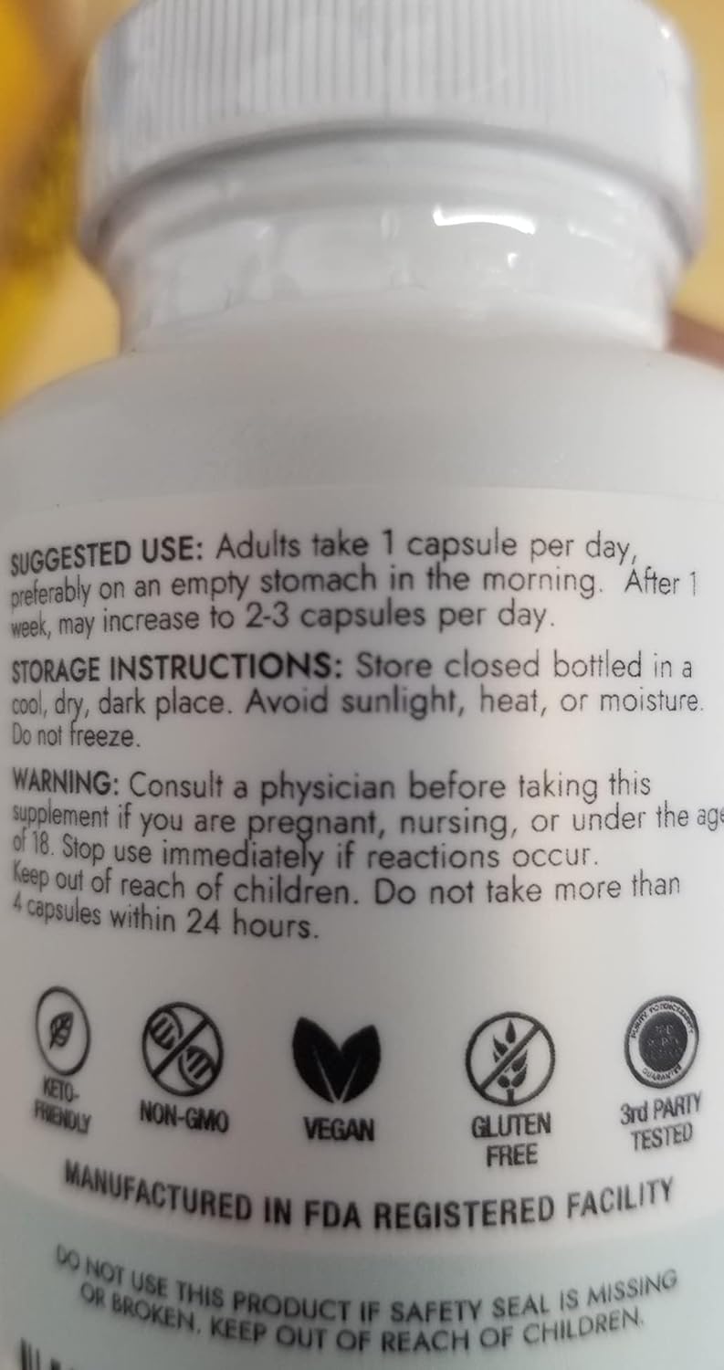 Organic Fadogia Agrestis 600mg Supplement for Natural Test Support - Athlete Approved & Enhanced Absorption - Promotes Muscle Growth, Recovery, Energy, Stamina, and Mood - 60ct
