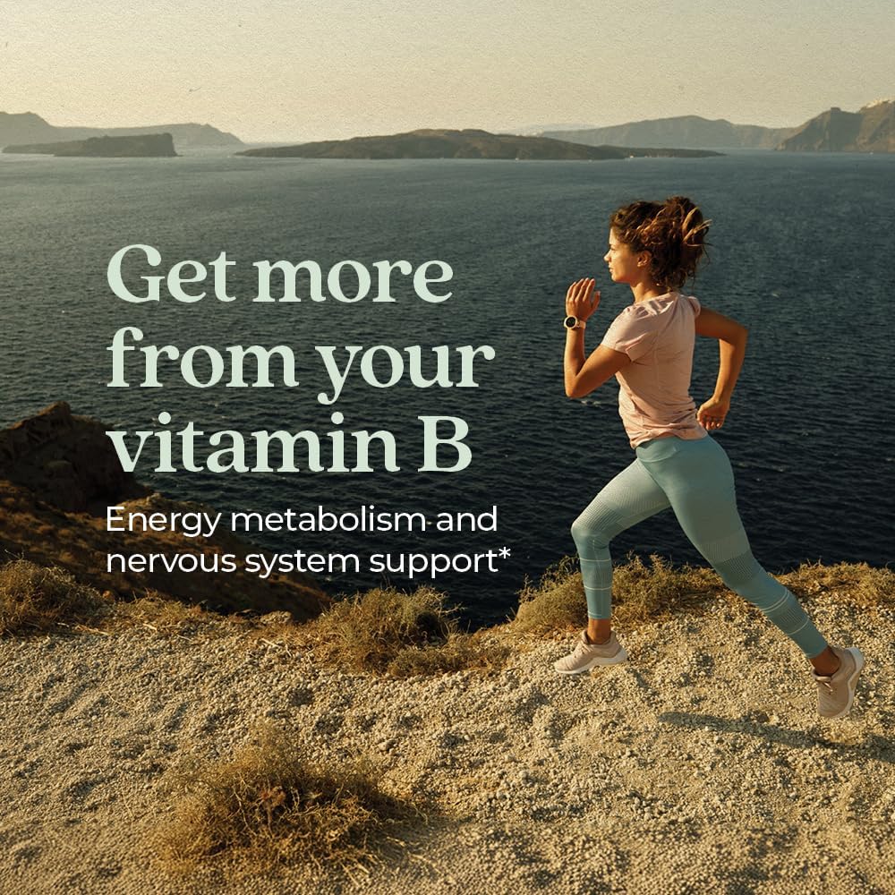 Organic Fermented Vitamin B Complex with B12, B6, and Biotin - 60 Count