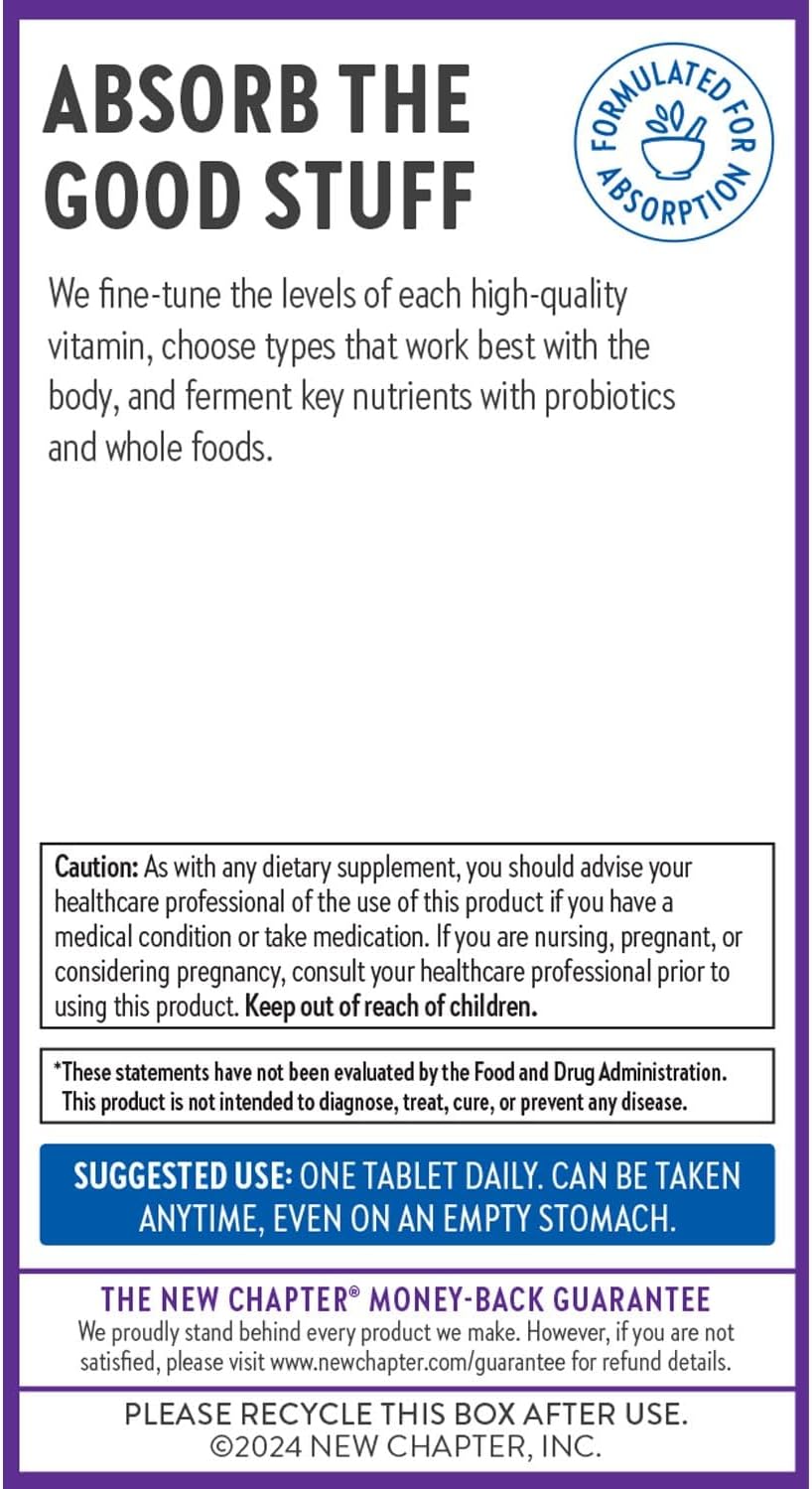 Organic Fermented Vitamin B Complex with B12, B6, and Biotin - 60 Count