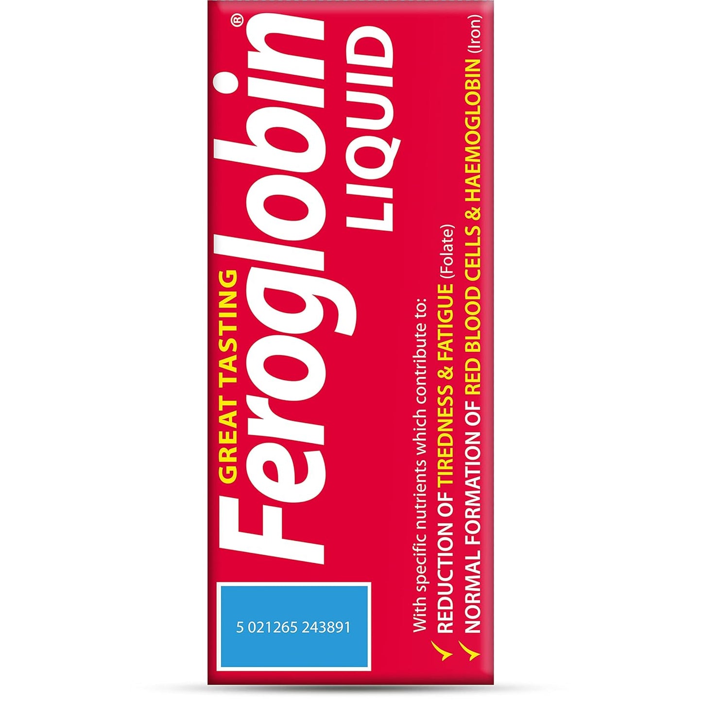 Organic Feroglobin Liquid 500ml by Vitabiotics - Natural Iron Supplement