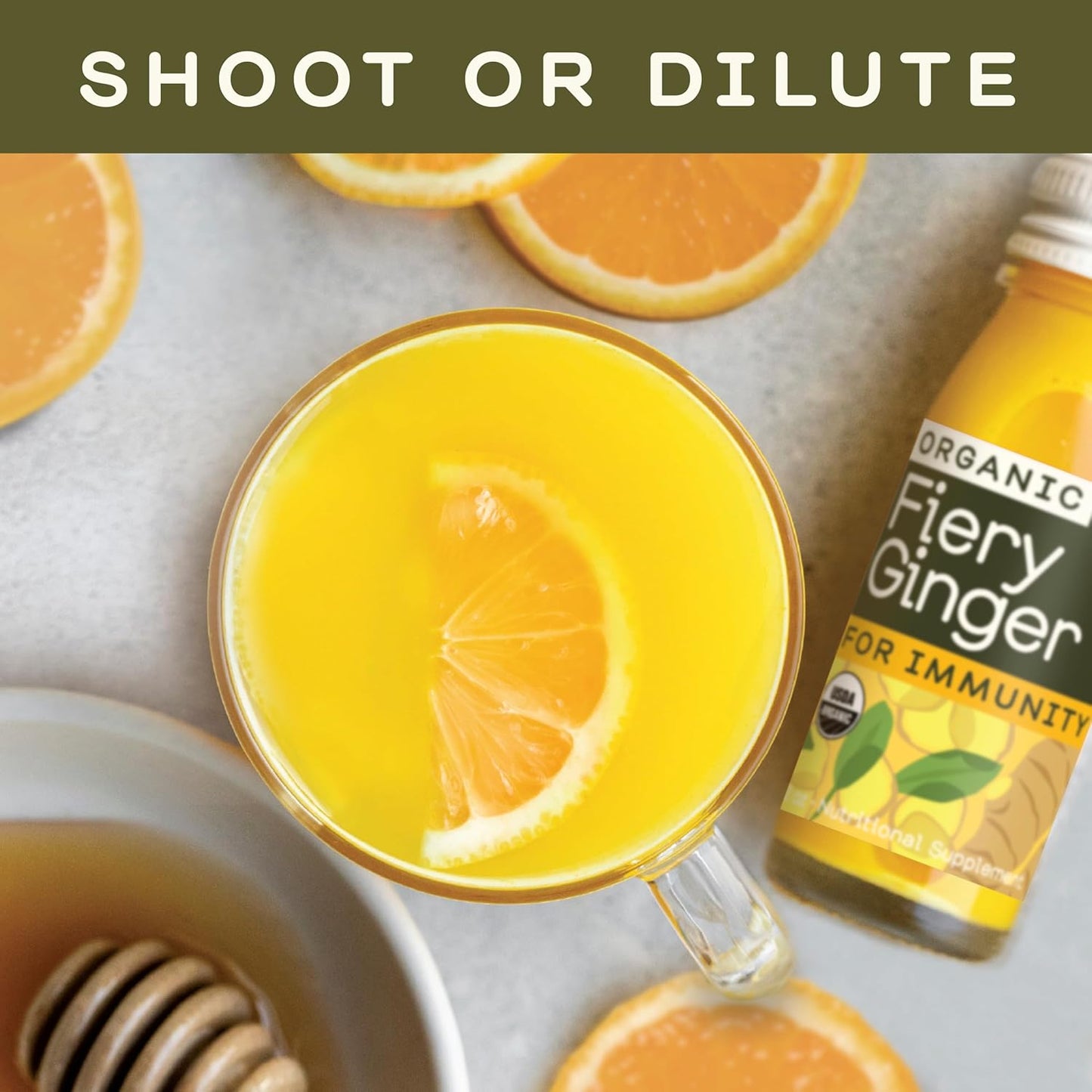 Organic Fiery Ginger Wellness Shots Variety Pack - Cold Pressed Immunity Shots, Vegan & Gluten-Free - 2 Oz, Pack of 12 by GREENHOUSE JUICE CO.