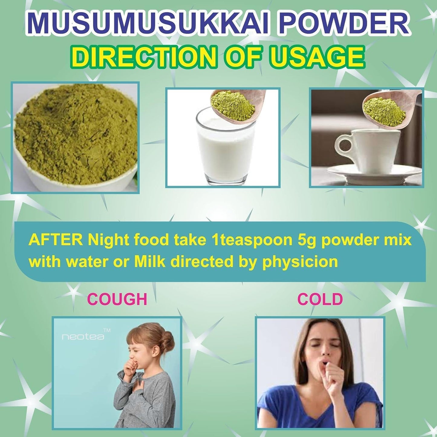 Organic Flax Musumusukkai & Mukai Maderaspatana Powder 300g | Herbal Supplement for Ayurvedic Wellness | Non-GMO