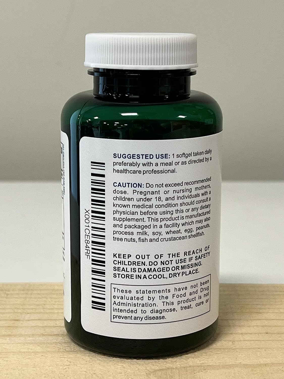 Organic Flaxseed Oil Softgels 1,000mg Omega-3 for Immune Support & Healthy Hair, Skin, Nails - 100 Softgels