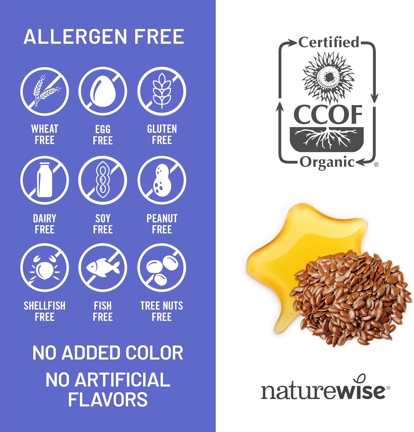 Organic Flaxseed Oil Softgels for Heart Health Support - Fish Free Omega 3 6 9 with ALA - Non-GMO, Cold Pressed - 30ct