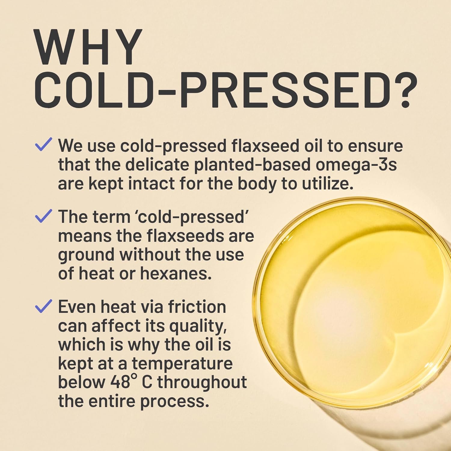 Organic Flaxseed Oil Softgels for Heart Health Support - Fish Free Omega 3 6 9 with ALA - Non-GMO, Cold Pressed - 30ct