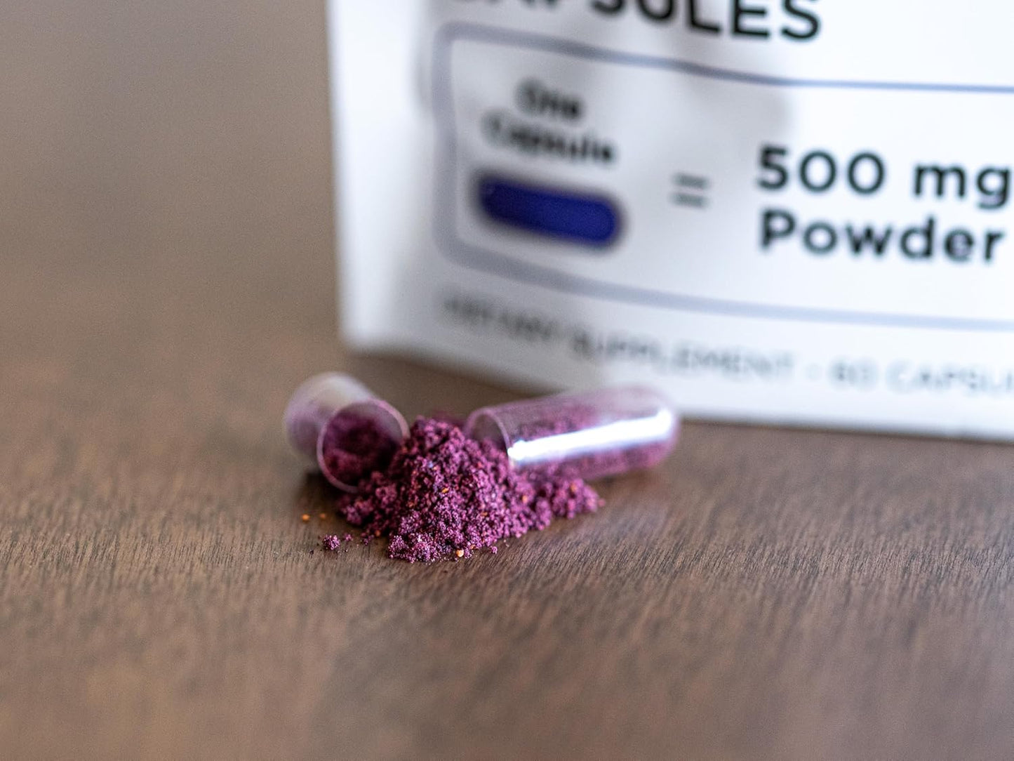 Organic Freeze-Dried Wild Blueberry Capsules - 500mg Powder per Capsule - Cognitive Function & Antioxidant Support - Equivalent to 3,300mg Fresh Blueberries