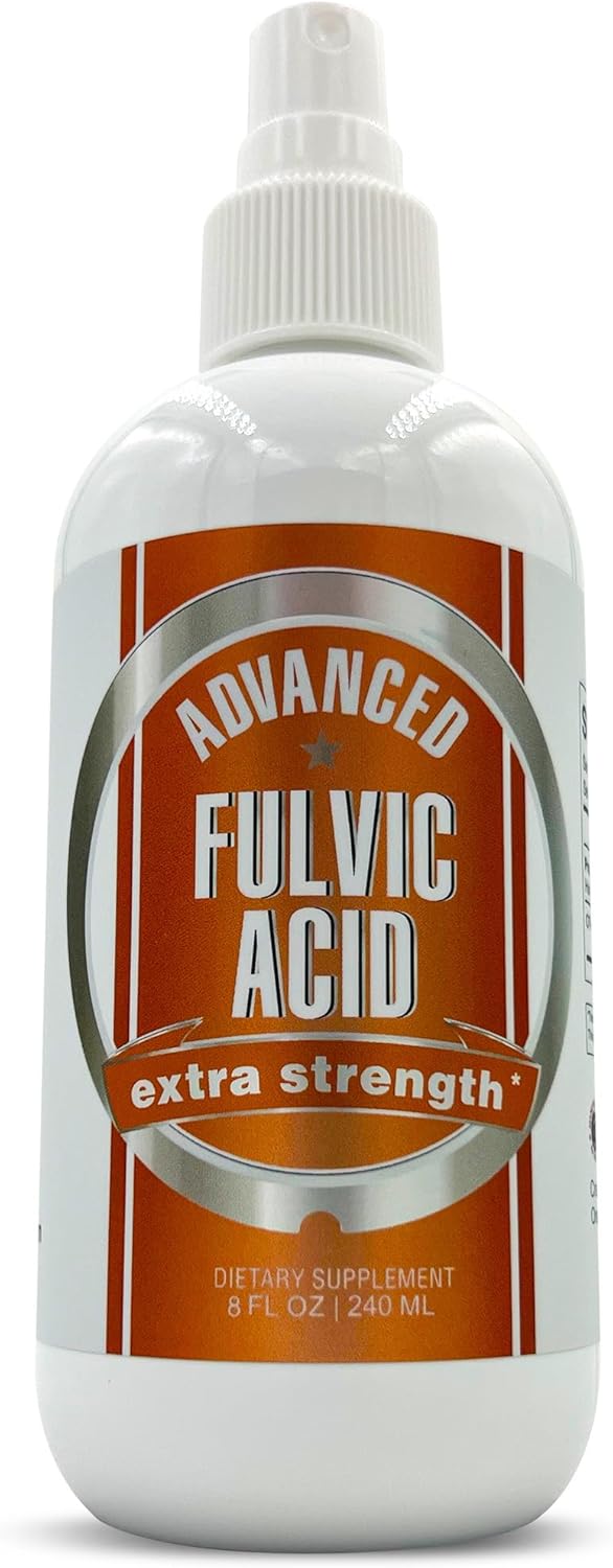 Organic Fulvic and Humic Acid Liquid Spray Supplement - 70+ Ionic Trace Minerals & Electrolytes, Shilajit Benefits - 8 oz, 240 Servings