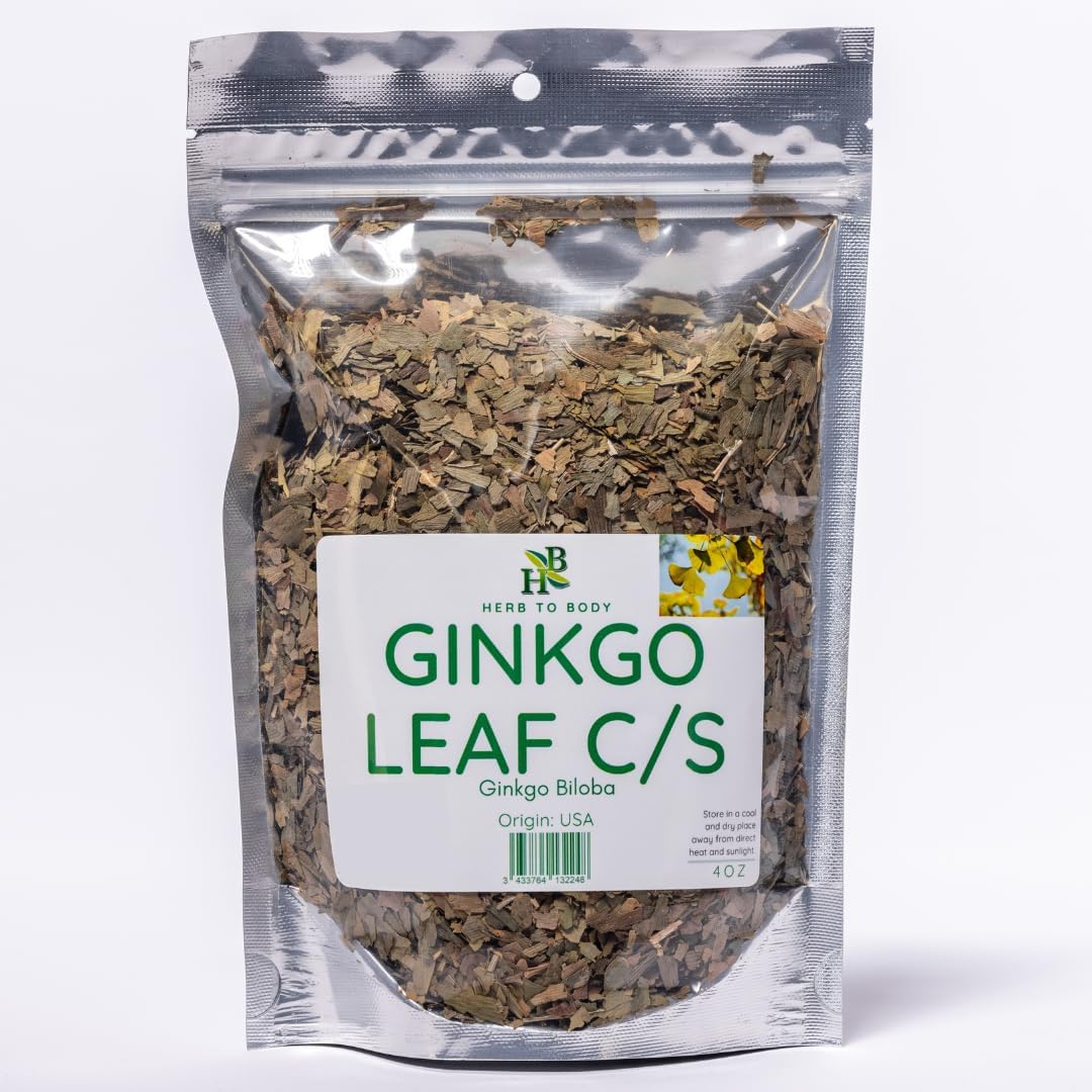 Organic Ginkgo Biloba Leaf C/S - Wildcrafted Herbal Tea Blend - 4oz Packet