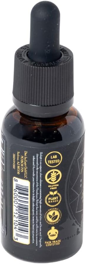 Organic Gold Grade Himalayan Shilajit Liquid Drops | Sourced by Nepalese Sherpas | Lab Tested for Purity | Sundried at 18k Feet