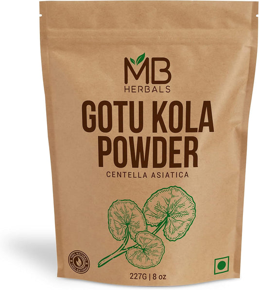 Organic Gotu Kola Powder 227g - Centella asiatica - Mandukaparni - Hair Growth Support - Herbal Hair Care Supplement