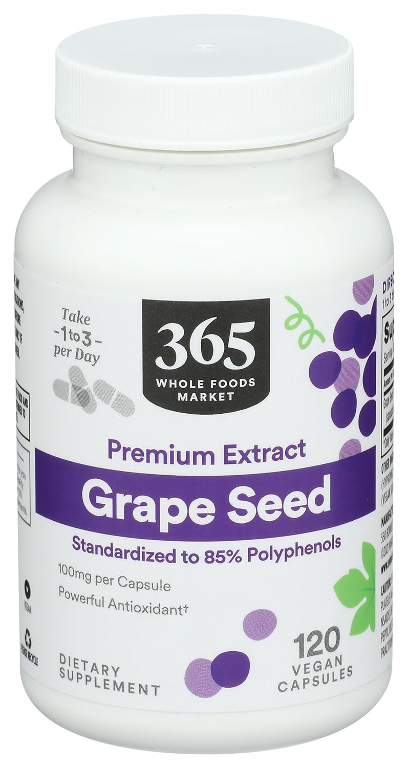 Organic Grape Seed Extract Capsules - 120 Count at Whole Foods Market
