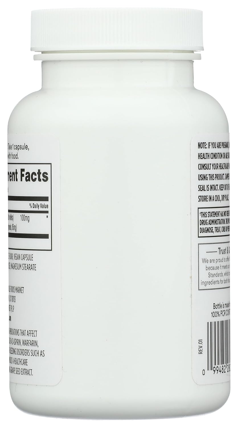 Organic Grape Seed Extract Capsules - 120 Count at Whole Foods Market