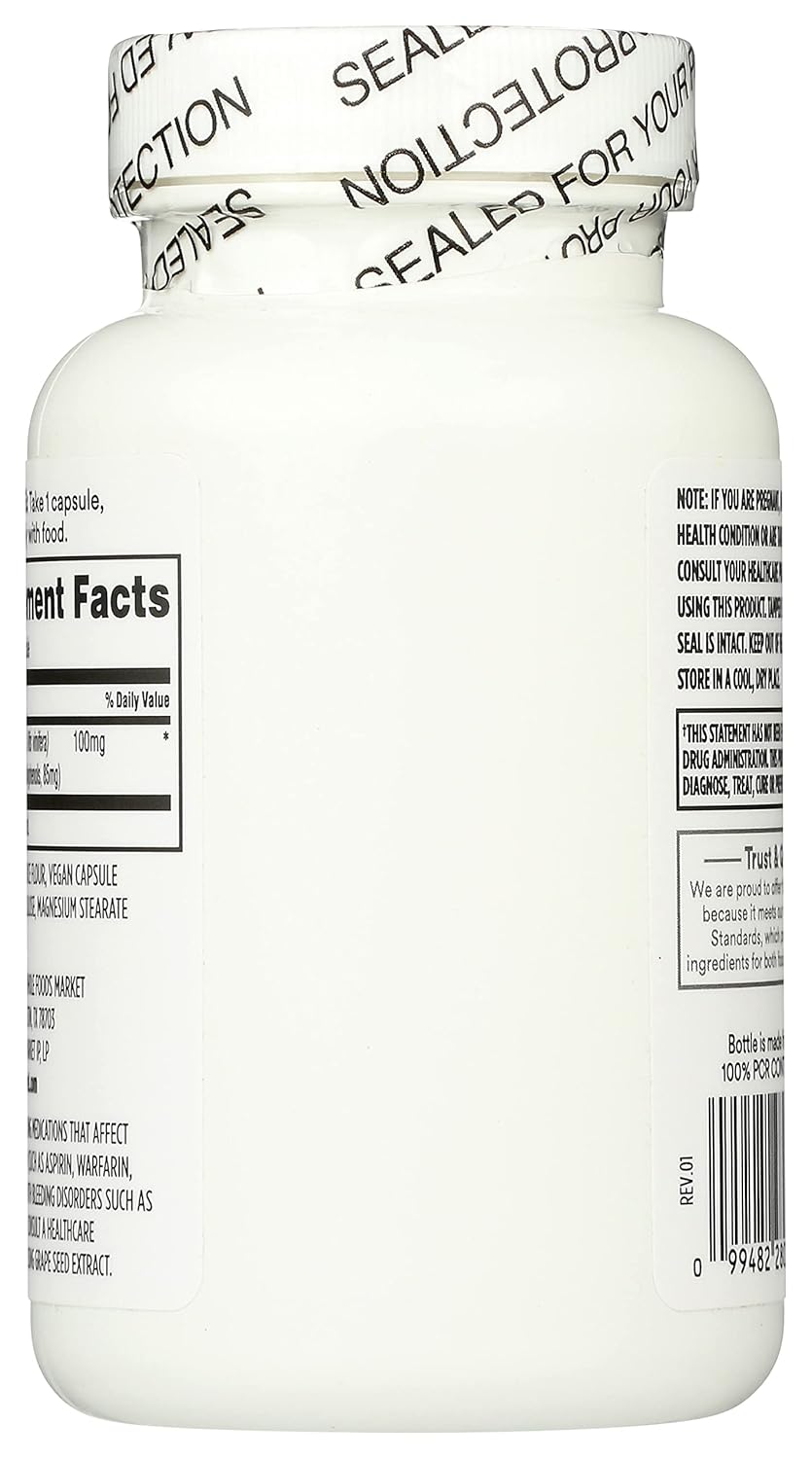 Organic Grape Seed Extract Capsules - 120 Count at Whole Foods Market