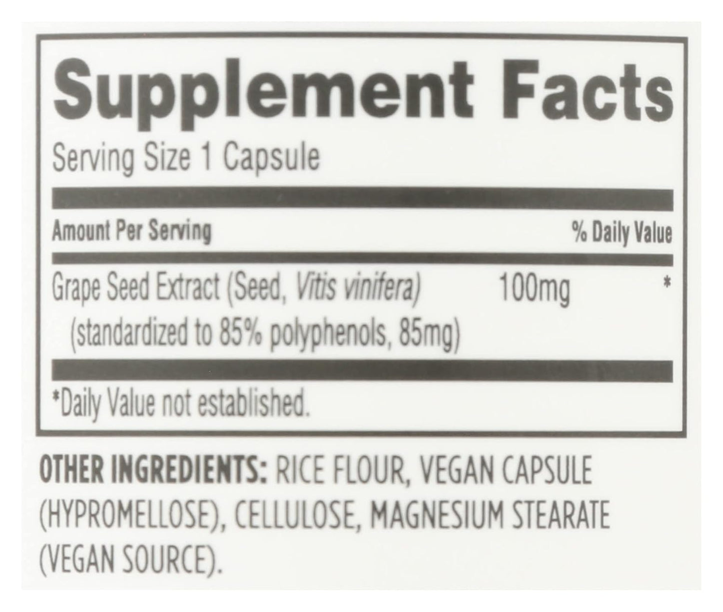 Organic Grape Seed Extract Capsules - 120 Count at Whole Foods Market