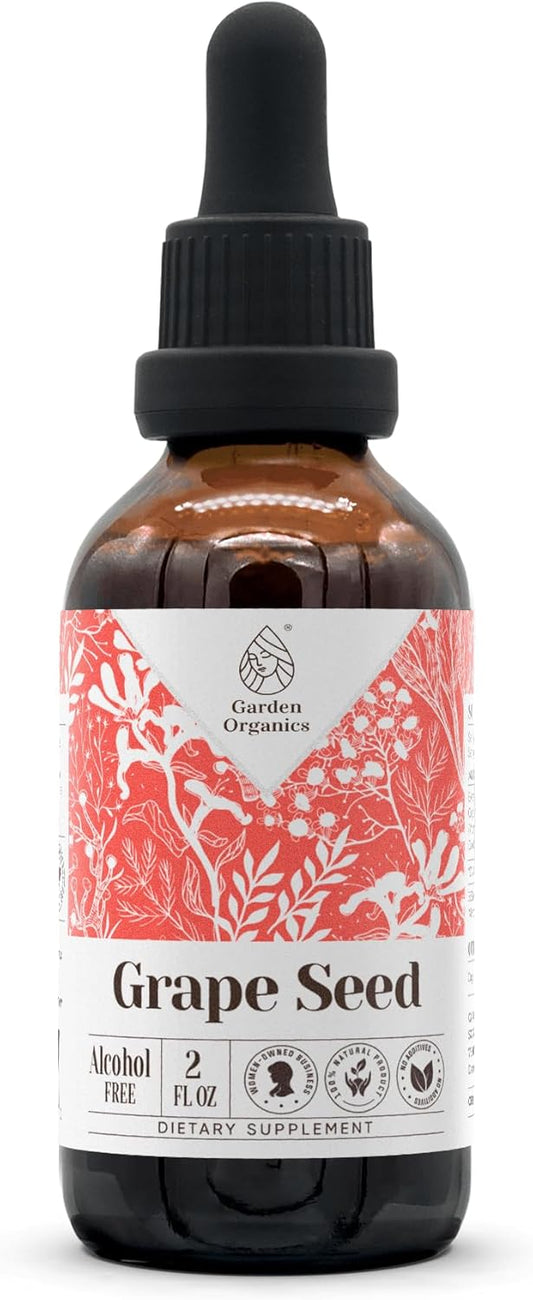 Organic Grape Seed Immune System Booster Alcohol-Free Tincture Extract - 2 fl oz Liquid Drops