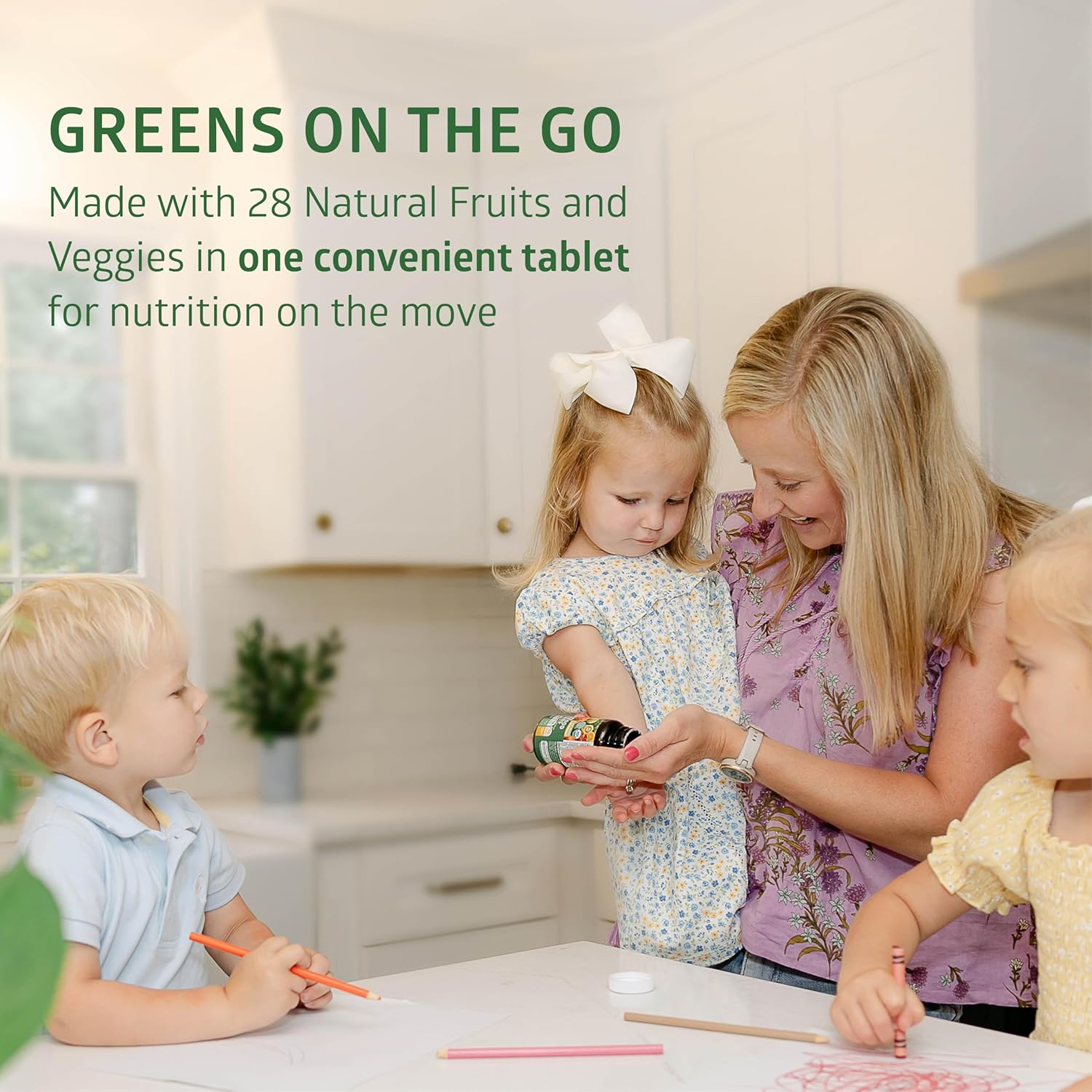 Organic Green Superfood & Fruit/Veggie Supplement - 2-Pack with 28 Powerful Ingredients for Energy, Immunity, Digestion - Made in USA - 120 Ct.