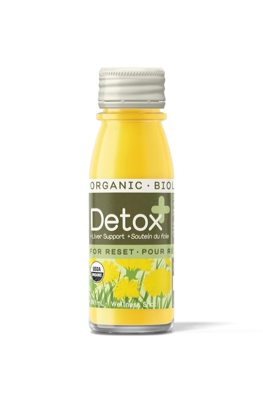 Organic Greenhouse Juice Detox Shots for Immunity, Liver Health, and Inflammation with Ginseng, Milk Thistle, Dandelion - Vegan, Gluten-Free (24 Oz, 12-Pack)