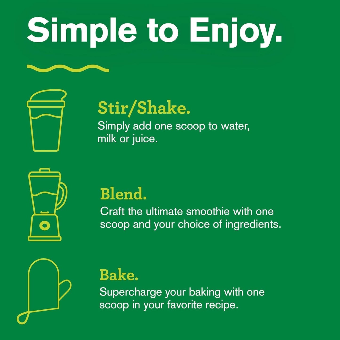 Organic Greens Powder Blend with Wheatgrass, Alfalfa, & Barley Grass - Rich in Chlorophyll - 30 Servings