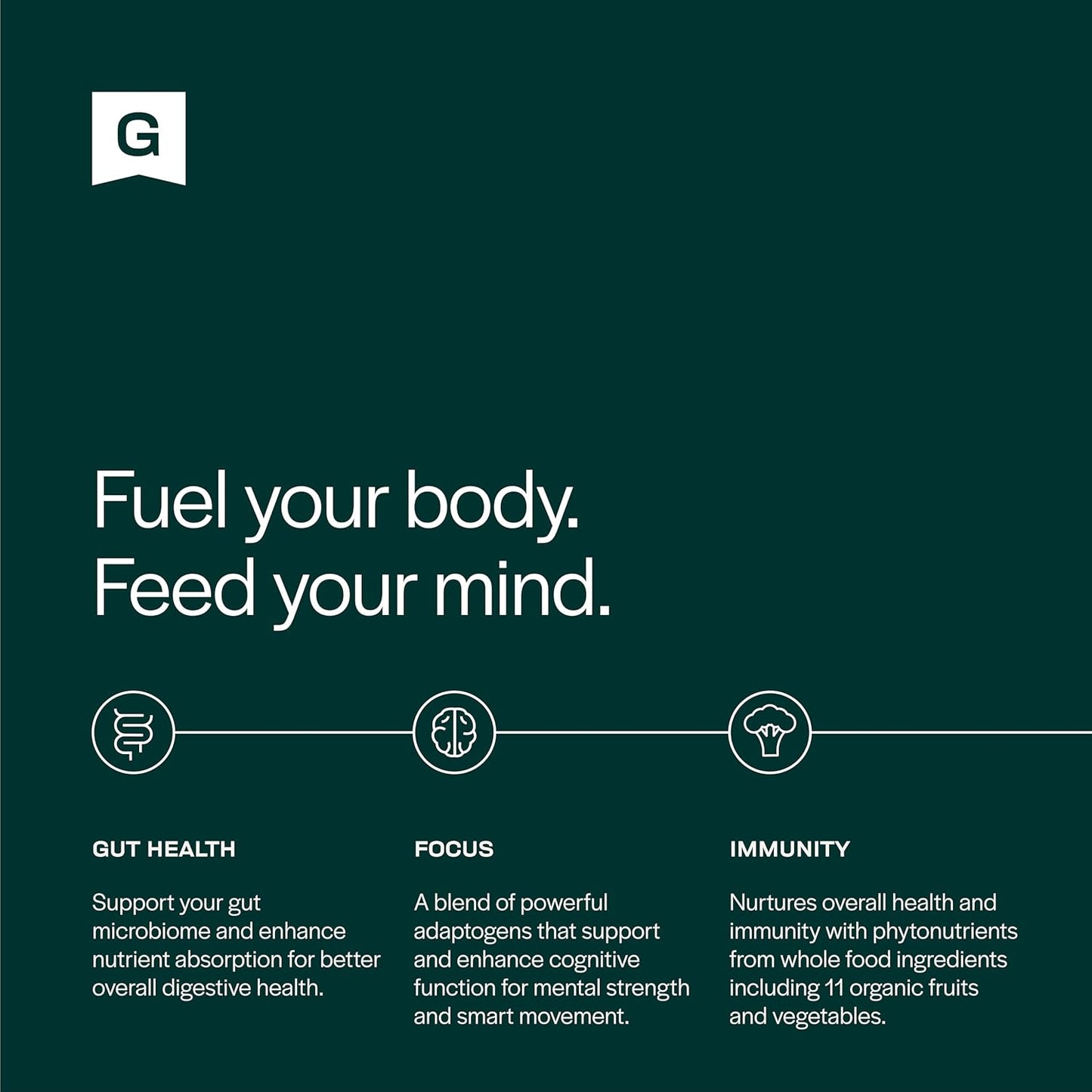 Organic Greens Powder with L Theanine for Gut Health, Energy, Focus, and Immune Support - Coconut Pineapple Flavor, 28 Packets