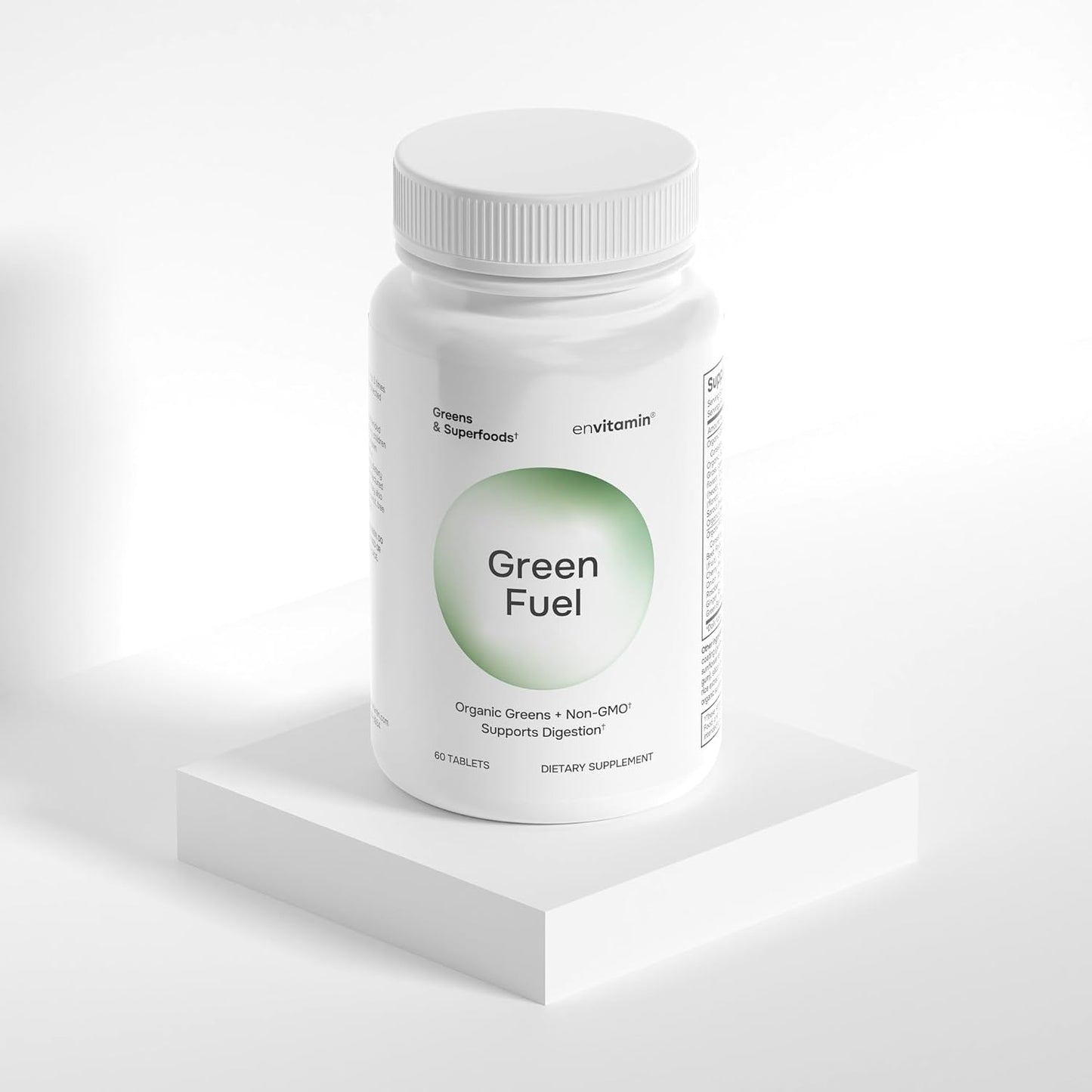 Organic Greens Tablets with Fruit and Vegetable Blend - envitamin Green Fuel