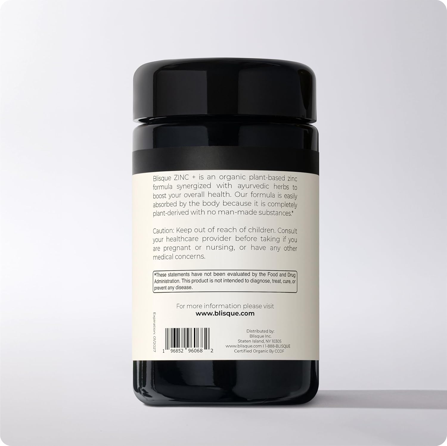 Organic Guava Leaf Zinc Supplement with Ashwagandha, Aloe Vera, Ginger, and Turmeric for Immune Support - 60g Powder (Vegan)