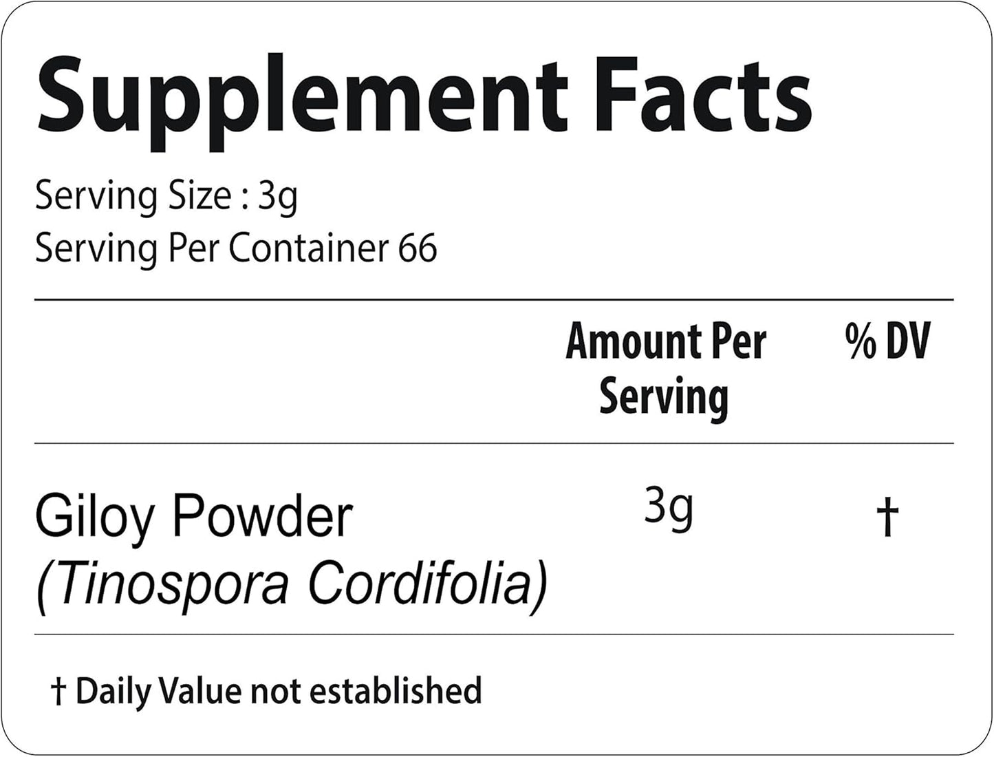 Organic Guduchi Powder - Tinospora Cordifolia Supplement for Immune Support - 200g | Ayurvedic Herbal, Gluten Free, Non-GMO, Vegan - Bixa BOTANICAL