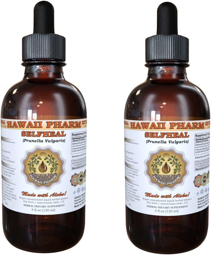 Organic Hawaii Pharm Selfheal (Prunella Vulgaris) Liquid Extract - Double Strength 4 fl.oz
