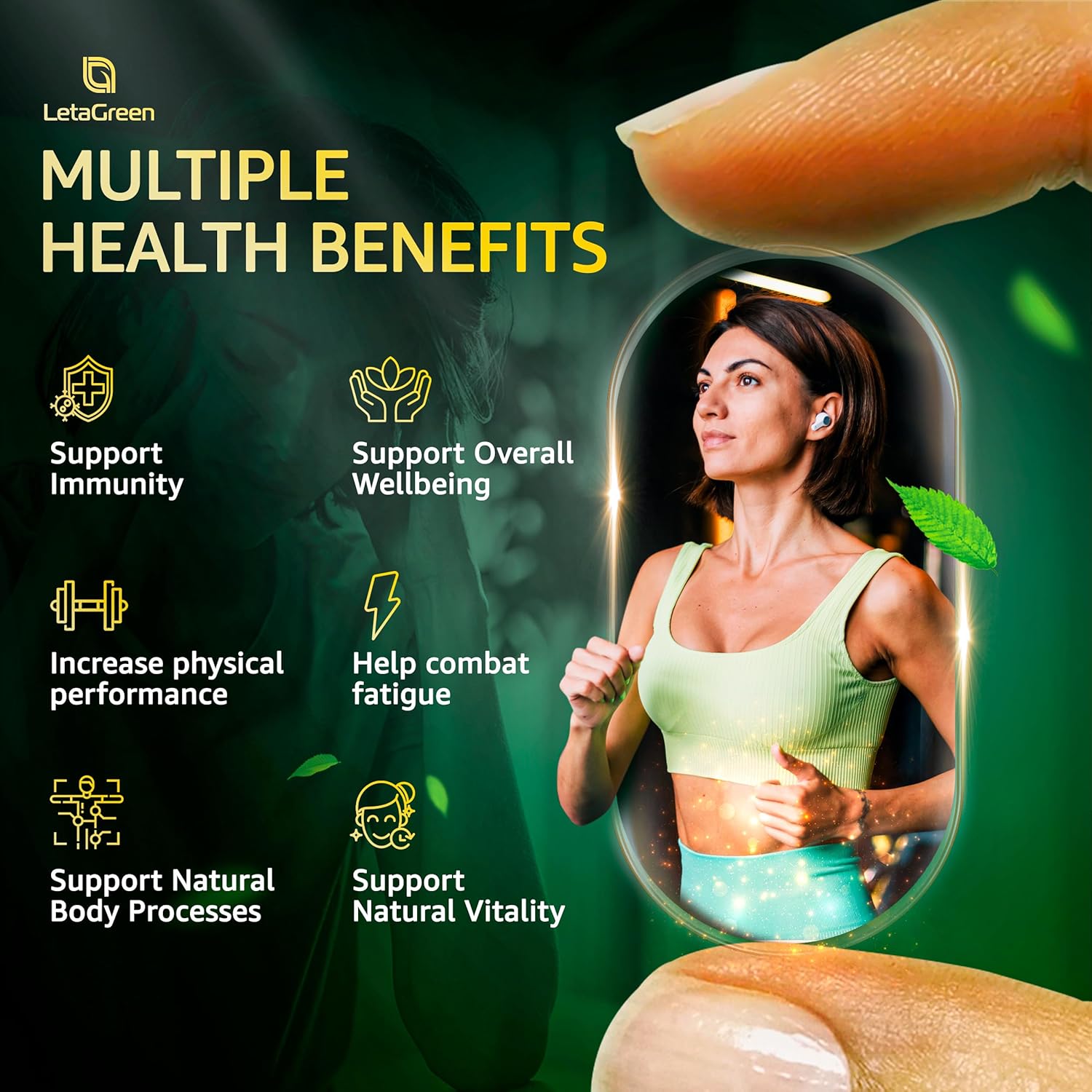 Organic Hawthorn Berry Capsules with St Johns Wort, Rhodiola Rosea, and Vitamin C - Immune Support Supplement with Shiitake, Reishi Mushroom, and Quercetin