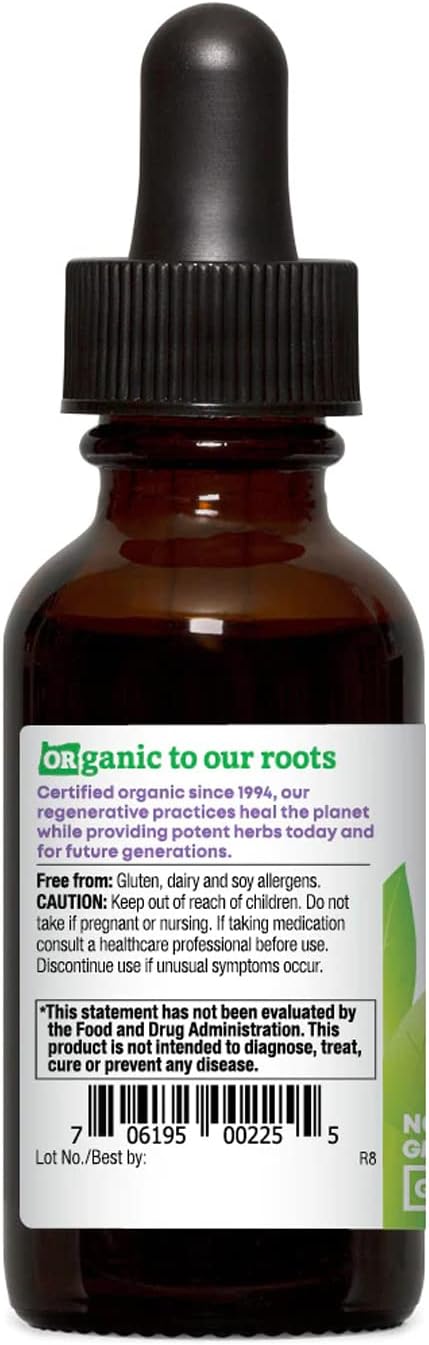 Organic Hawthorn Extract - Oregon's Wild Harvest, 1:2 Concentration, 1 fl oz