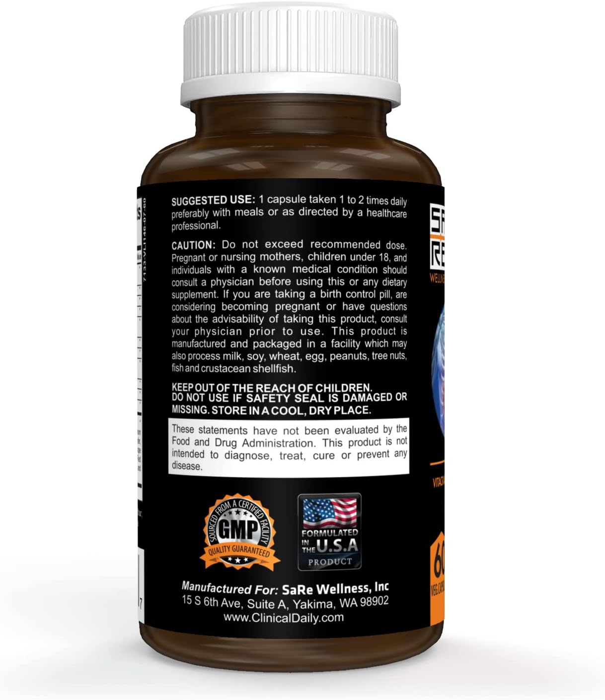 Organic Herbal Kidney Cleanse Detox Supplement with Cranberry, Astragalus, Uva Ursi - 60 Vegan Capsules for Bladder Health in Women & Men