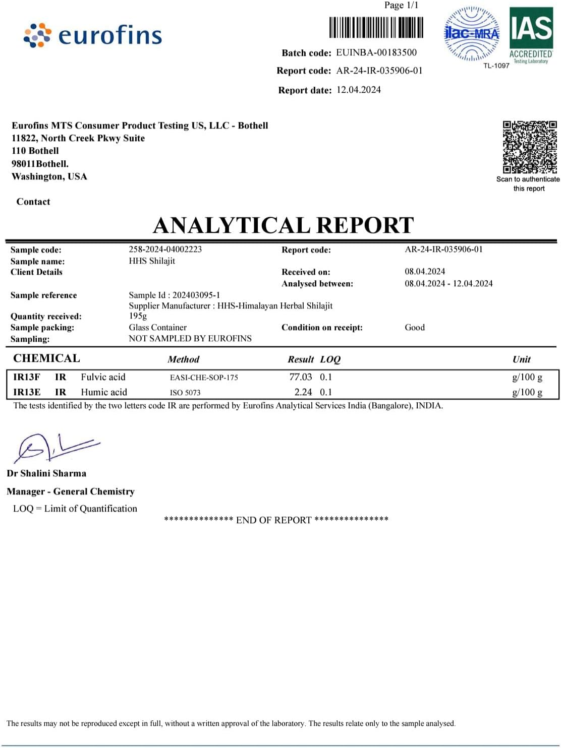 Organic Himalayan Herbal Shilajit Resin - Authentic Gold Standard Supplement with 85+ Trace Minerals - Natural Multivitamin - 30g