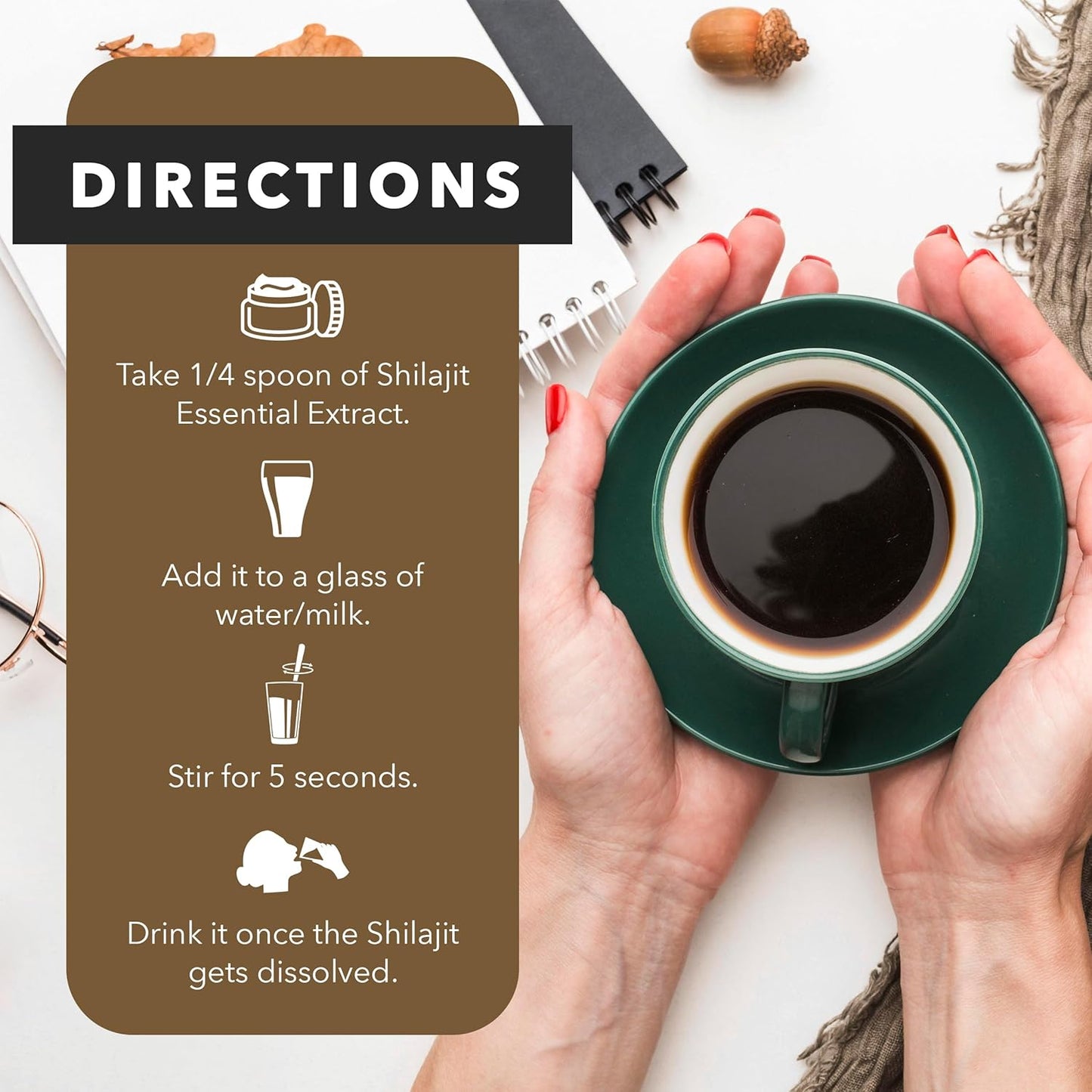 Organic Himalayan Shilajit Gel for Energy, Digestive Health, and Immune Support - Natural Black Resin with Fulvic Acid, Iron, and Magnesium - 60g